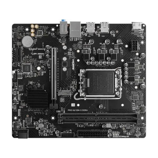 Материнская плата MSI PRO H610M-S DDR4 LGA 1700, Intel H610, mATX, Ret